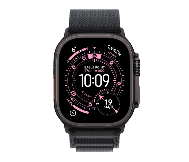 APPLE Watch Ultra 3 GPS + Cellular 49mm Czarny/ Opaska Alpine (czarna)- rozmiar S - 1362458 - zdjęcie 2